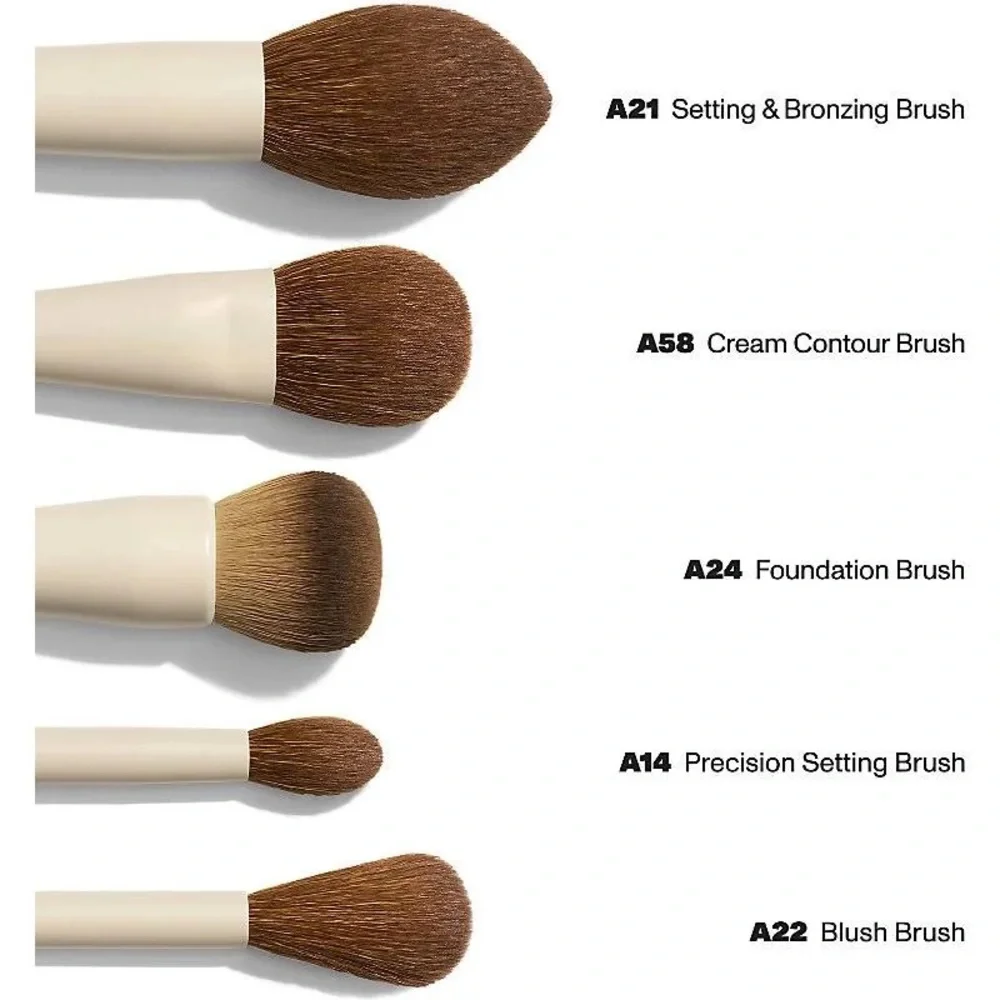 NEW MORPHE x Ariel Face Five-Piece Face Brush Set